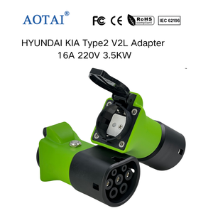 Adaptateur AOTAI <span class=keywords><strong>KIA</strong></span> <span class=keywords><strong>V2L</strong></span> 220V Type2 vers Schuko Déchargeur de voiture Adaptateur EV Décharge pour <span class=keywords><strong>KIA</strong></span> avec verrouillage sur la voiture - Product Image 5