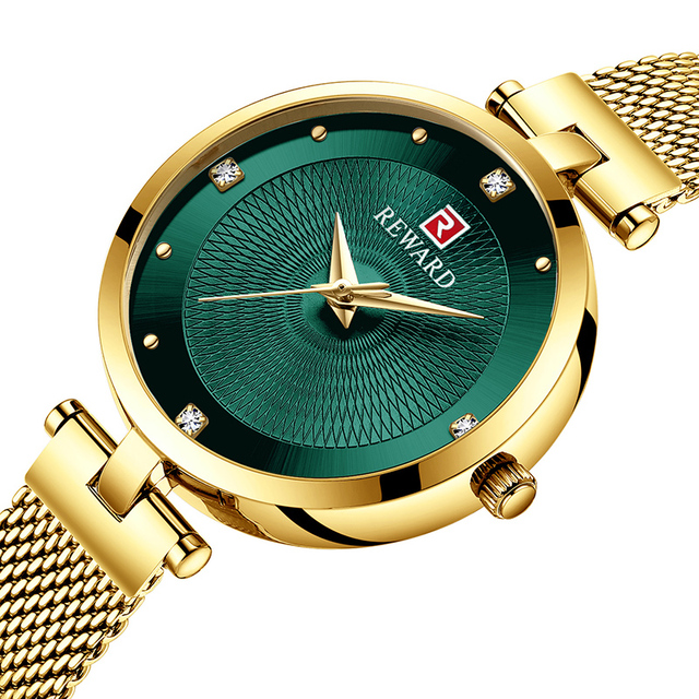 REWARD Women High Quality Luxury Fashion Watches Retro Unique Quartz Ladies Dress Watch Woman Wristwatch for Female