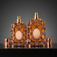 Boîte de parfum en verre mat avec logo personnalisé de luxe, 50 ml, 75 ml, emballage cosmétique en verre transparent de haute qualité, fournisseur d'usine OEM ODM