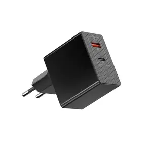 स रो यूकेका गन 45W 3.0 यूएसबी टाइप सी फास्ट वॉल चार्जर टाइप-सी ट्रैवल एडाप्टर 45W USB-A + USB-C पावर एडाप्टर पावर सप्लाई