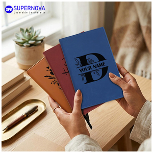 <span class=keywords><strong>Copertina</strong></span> per Diario in <span class=keywords><strong>Similpelle</strong></span> Incidibile al Laser A5 con Ricariche di Carta Interna Intercambiabili, Taccuino in Pelle Personalizzabile con Logo Professionale - Product Image 6