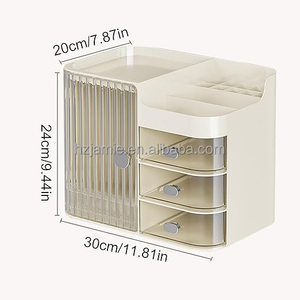 메이크업 브러쉬 쥬얼리 디스플레이 스탠드 플라스틱을위한 대용량 데스크탑 보관함 직사각형 모양의 마그네틱 화장품 주최자 - Product Image 6