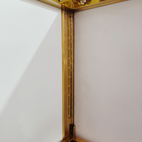 Table de bar moderne, portable, avec structure en acier inoxydable détachable et plateau en verre, idéale pour les mariages, les fêtes, les hôtels, les événements, les bars