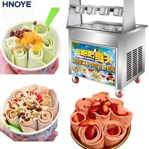 Máquina de <span class=keywords><strong>Helado</strong></span> Frito de Alta Productividad 110 220 380V, Máquina de <span class=keywords><strong>Helado</strong></span> en Rollo de Doble Plato con Certificación CE - Product Image 1
