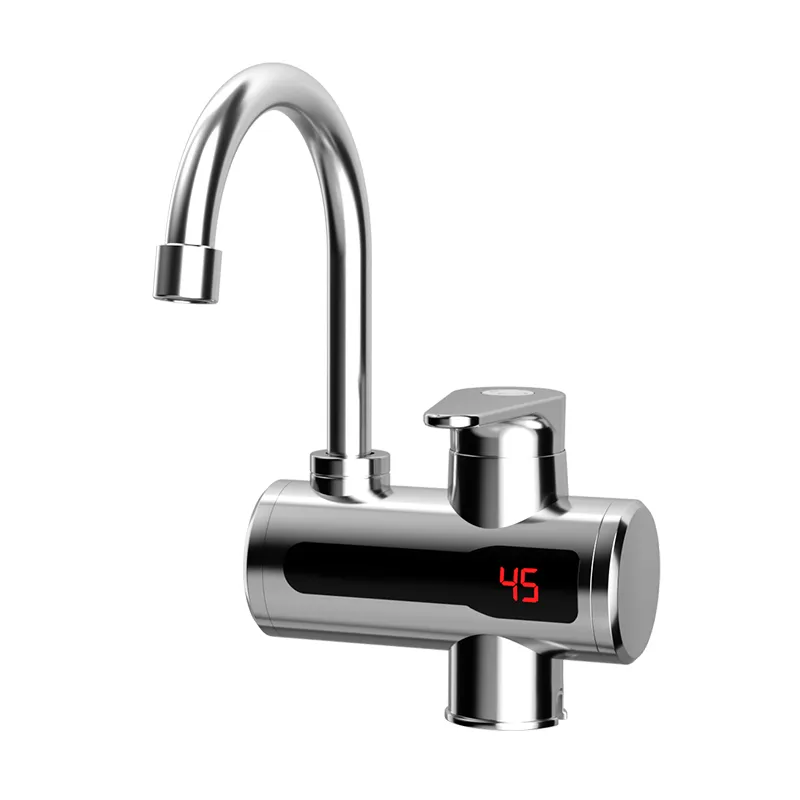 Venta caliente 3S Calentador de agua caliente sin tanque instantáneo Grifo de calentamiento rápido Grifo eléctrico Grifos de cocina de agua con pantalla digital LED