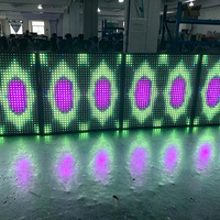 Mur vidéo modulaire à pixels LED RVB, écran à effets visuels flexibles pour la décoration de scène de mariage, salle de banquet