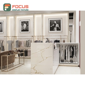 Vitrine en métal et verre avec revêtement en poudre pour magasin de détail professionnel, service ODM pour magasin de vêtements - Product Image 5