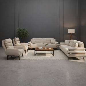 Modern Living Room <b>Sofa</b> Set with Custom Upholstery High Density Foam Cushioning Designed for Villa Home Office <b>Hotel</b> Interiors - Product Image 4