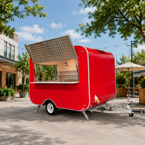 Truk Makanan Mini, Truk Makanan, Trailer Makanan dengan Dapur Lengkap, Gerobak Es Krim, Gerobak Kopi Mobile untuk Trailer yang Dilengkapi Penuh - Product Image 5