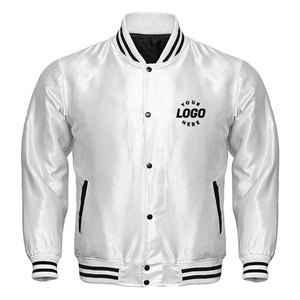 Veste en satin de haute qualité, logo personnalisé, streetwear et performance confortable pour un usage quotidien, veste en satin pour homme - Product Image 1