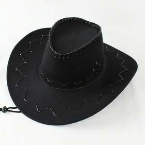 Chapeau de cowboy américain unisexe à large bord imprimé sur mesure pour adultes, idéal pour les fêtes, la plage, l'équitation - Vente en gros - Product Image 3