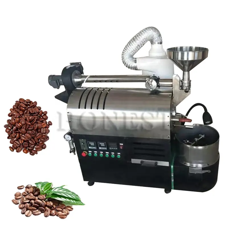 Time Saving Coffee Bean Roaster / Coffee Roaster Malaysia / Arabica Roasted Coffee Beans Machine