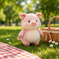 Jouets en peluche mini cochon pour enfants, animaux en peluche personnalisés en gros, jouets en peluche cochon rose, jouet en peluche cochon