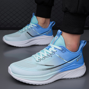 Chaussures de course en maille pour hommes, légères, respirantes, avec semelle extérieure en caoutchouc amorti, chaussures de sport - Product Image 2