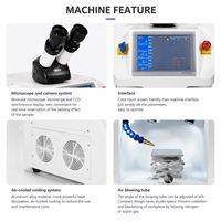 Soldadora Láser para Joyería de 200W, 220V, con Microscopio CCD y Sistema de Enfriamiento Integrado para Soldadura de Oro y Plata