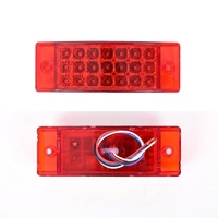 Feu de position latéral 21 LED pour camion 12V 24V, feu de gabarit clignotant, feu arrière pour remorque et bus (rééquipement)