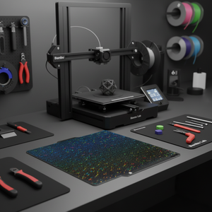 Accessori per Stampanti 3D: Piastra Effetto 3D Serie X1/Serie P1/Serie A1 Superficie in Fibra di Carbonio Galaxy US - Product Image 3