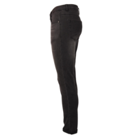 Jean slim homme taille mi-haute extensible, coupe crayon, délavé vintage foncé, effet usé, avec broderies et détails rivets, Hiver ODM