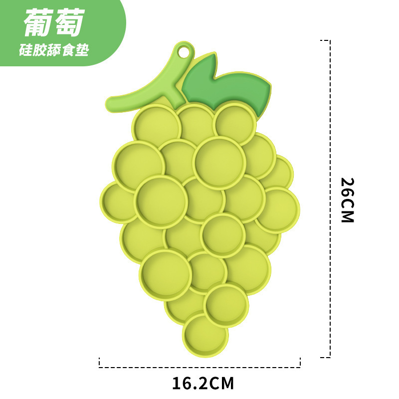 Tapis à lécher aux raisins