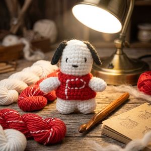 Poupée <span class=keywords><strong>Chachacha</strong></span> au crochet, adorable jouet en peluche en fil de laine, pendentif tricoté, breloque créative pour sac, petit cadeau fabriqué en Chine pour tous les âges - Product Image 2