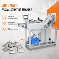 Machine de comptage visuel automatique avec alimentateur incliné pour le comptage des boîtes métalliques, des supports d'estampage et des pièces de quincaillerie