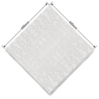 Plafond en grille perforée de haute qualité, 60*60 cm, en PVC laminé, en plâtre, style moderne, imperméable, ignifuge, pour hôtels