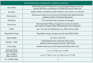 Class II B2 Biosafety Cabinet Laboratory Equipment HEPA Filter Laminar Airflow Sterile <b>Workstation</b> Medical Use - Product Image 5