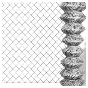 Calibre 10 6X6 Galvanise Coated Cyclon Wire Chain Link Valla Paneles Alambre de púas Brazos de extensión Malla de jardín