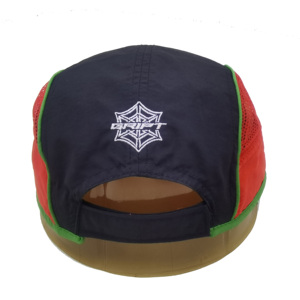 5 Panel Nylon Sport Hat with Tropical Leopard Embroidery Waterproof Quick Dry Custom Logo for Outdoors Running - Product Image 3