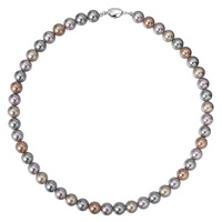 Offre Spéciale Design Original de haute qualité Curry foncé couleur mélangée collier de perles pour les femmes cadeau bijoux personnalisés