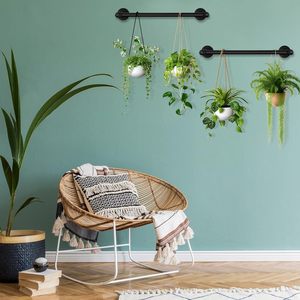 <strong>Black</strong> Iron Industrial Pipe <strong>Clothing</strong> Rack Multi Purpose Hanging Rack Garment <strong>Rail</strong> for Laundry Room Closet - Product Image 4