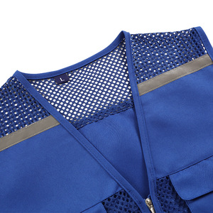 Chaleco de Pesca de Color Sólido, Fibra de Poliéster Reflectante, Multibolsillos, Chaleco Deportivo para Exteriores, Talla L para Adultos y Niños - Product Image 1