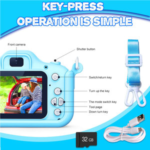 KAMPHO 1080P küçük eğlenceli Selfie çocuklar için Video kamera çocuk tulumları erkek kız astronotlar promosyon hediyeler - Product Image 6