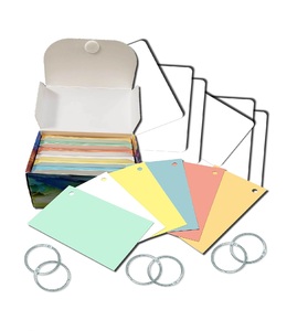 Biểu tượng tùy chỉnh in thẻ chỉ số (163 GSM) 5 "x 8" 300 thẻ với kim loại bông tai - Product Image 2