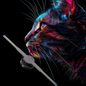 42cm fabrika kaynağı Online perakendeci havalandırma holografik reklam LED Fan ekran pazarı 3D holografik Fan - Product Image 1