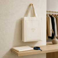Sac non tissé imprimé sur mesure, sac fourre-tout réutilisable avec poignées souples pour les cadeaux de vacances