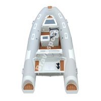 Bateau côtelé gonflable à grande vitesse, Offre Spéciale 6 capacités, 360 390 oca hypalon, coque rigide en aluminium, à vendre
