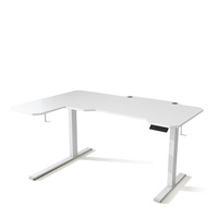 Bureau de studio en forme d'aile, table réglable en hauteur, bureau de jeu électrique à levage électrique