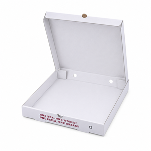 Boîte d'expédition pour pizza imprimée, pliable, en carton ondulé, avec fermeture à clipser, pour livraison à emporter, restaurants et traiteurs - Product Image 2