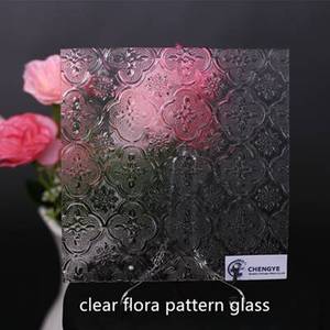 Vetro modellato figurato porta d'ingresso decorazione Puzzle Design personalizzato - Product Image 3