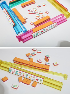 Juego de Mahjong Americano, Entretenimiento, Mahjong Hecho a Mano con Cuatro Colores y Fichas Acrílicas Coloridas, Venta al Por Mayor - Product Image 5
