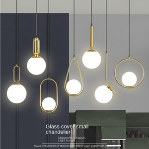 โคมไฟระย้าประดับเพดานและข้างเตียงโรงแรมทรงกลมสีทองโคมไฟระย้าทำจากแก้วสำหรับห้องครัวเกาะ - Product Image 2