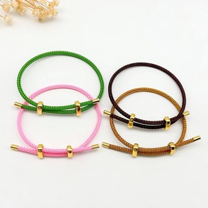 <b>Couple</b> <b>Bracelet</b> Stainless Steel DIY Beaded Steel Wire 3mm Bidirectional Adjustable Trendy Fashion Gift for <b>Couples</b> Wearing It - Product Image 3