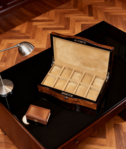 Lussuosa Scatola per Orologi in Legno Massiccio, Confezione Regalo con Logo Personalizzato, Interno in Velluto e Custodia Portaorologi - Product Image 3