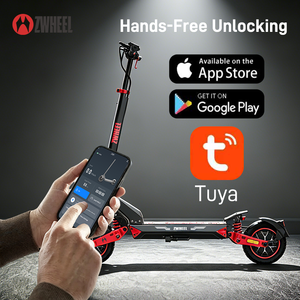 ZWHEEL D3 Capacité de charge lourde de 150 kg, autonomie de 80 km, double moteur 1200 W*2, suspension intégrale, étanche, pliable, tout-terrain - Product Image 5