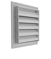 Grilles de ventilation carrées en aluminium et plastique sur mesure, avec filtres, pour entrepôts et sous-sols modernes