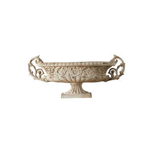 Pot de fleurs en relief de style français, grand modèle, décoration vintage pour extérieur, pour entrée d'hôtel, aménagement paysager, jardinières en oxyde de magnésium - Product Image 3