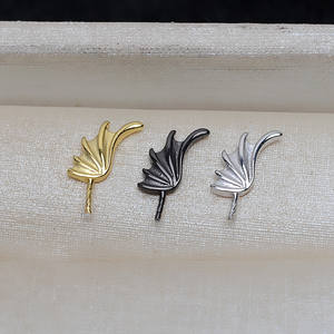 Accessoires en argent S925, petit diable, ailes de chauve-souris, baroque, DIY, polyvalent, plateau creux en perle extraterrestre, 4001 - Apprêts de bijouterie - Product Image 1