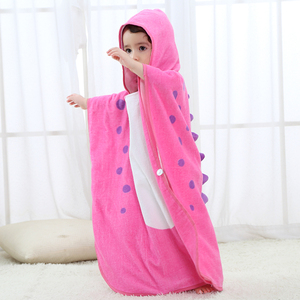 MICHLEY <span class=keywords><strong>Dinosaure</strong></span> <span class=keywords><strong>de</strong></span> <span class=keywords><strong>Dessin</strong></span> Animé Mignon Filles À Capuche Serviette - Product Image 4