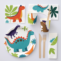 personnalisé fête d'anniversaire décoration motif fête vaisselle jetable assiettes et tasses en papier ensemble